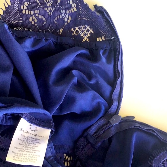 For Love & Lemons Midnight lace crop top skirt set - Picture 12 of 16